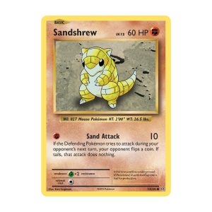 Sandshrew - Common - Evolutions - 54/108 Pokemon Kartı