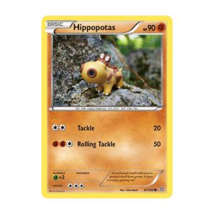 Hippopotas - Common - Primal Clash - 87/160 Pokemon Kartı