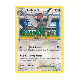 Unfezant - Uncommon - Roaring Skies - 80/108 Pokemon Kartı