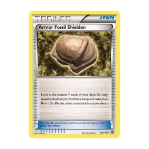 Armor Fossil Shieldon - Uncommon - Steam Siege - 98/114 Pokemon Kartı