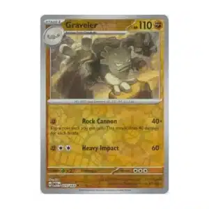 Graveler - Reverse Holo Uncommon - 151 - 075/165 Pokemon Kartı