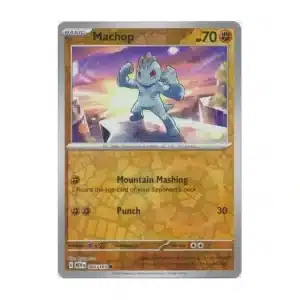 Machop - Reverse Holo Common - 151 - 066/165 Pokemon Kartı