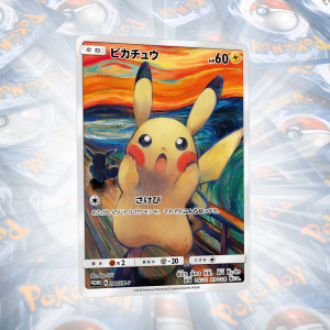 Munch Pikachu - Promo - 288/SM-P Holo Custom Proxy Pokemon Kartı