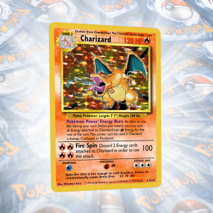 Charizard Base Set Unlimited Vintage Holo Custom Proxy Pokemon Kartı