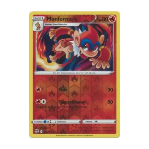 Monferno – Reverse Holo Uncommon – Brilliant Stars – 025/172 Pokemon Kartı