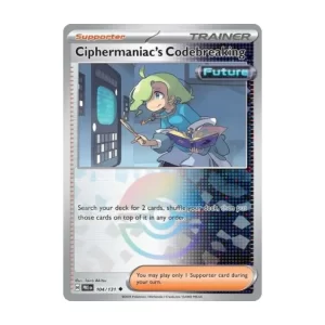Ciphermaniac's Codebreaking - Poke Ball Reverse Holo Uncommon - Prismatic Evolutions - 104/131 Pokemon Kartı