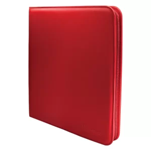 ULTRA PRO Vivid 12 Cepli Fermuarlı Kırmızı Pro-Binder - 480 Kart Kapasiteli Kart Saklama Albümü