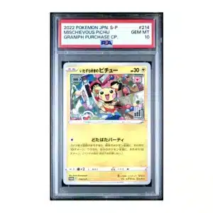 [PSA 10] Mischievous Pichu - 214 - Japanese Promo