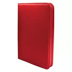 ULTRA PRO Vivid 9 Cepli Fermuarlı Kırmızı Pro-Binder - 360 Kart Kapasiteli Kart Saklama Albümü
